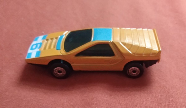 ORANGE MATCHBOX WITH NUMBER 6