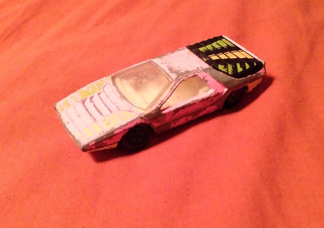 LIGHT PINK WITH STRIPES MATCHBOX ALFA CARABO