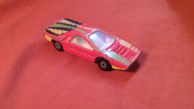 RED WITH STRIPES MATCHBOX ALFA CARABO