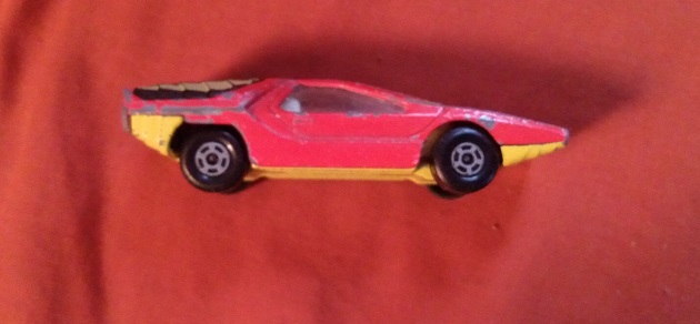 RED WITH STRIPES MATCHBOX ALFA CARABO