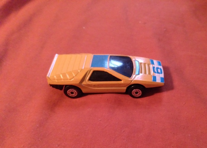 ORANGE MATCHBOX WITH NUMBER 6