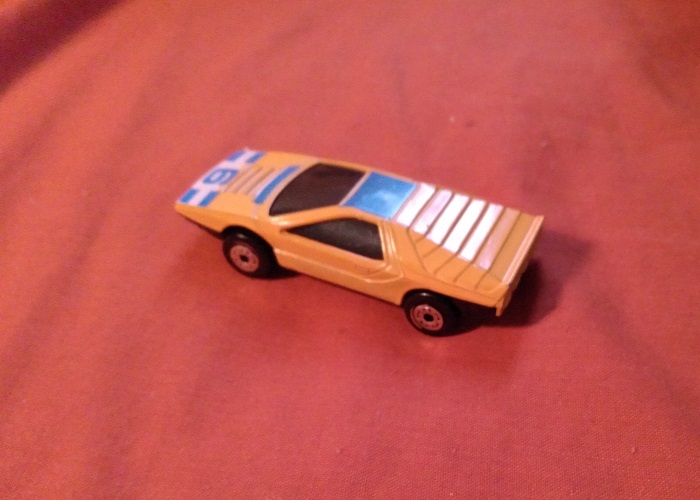 ORANGE MATCHBOX WITH NUMBER 6