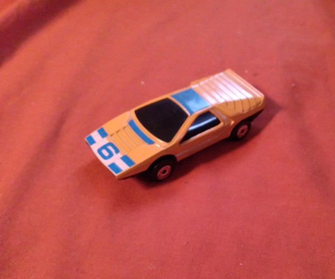 ORANGE MATCHBOX WITH NUMBER 6