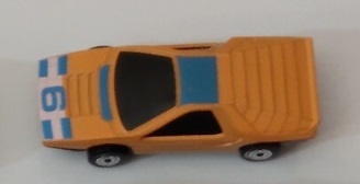ORANGE MATCHBOX WITH NUMBER 6