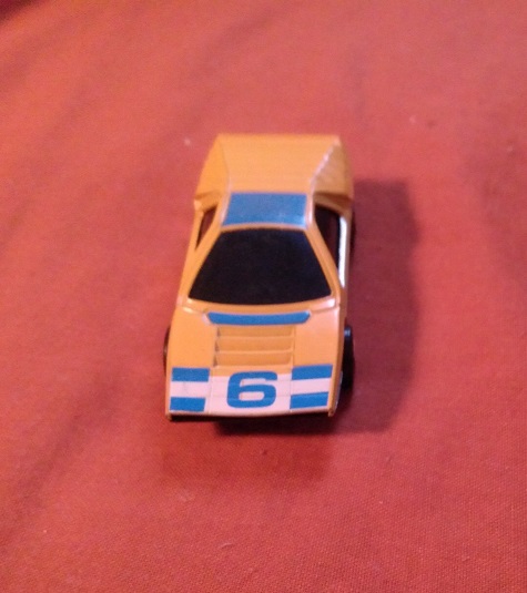 ORANGE MATCHBOX WITH NUMBER 6