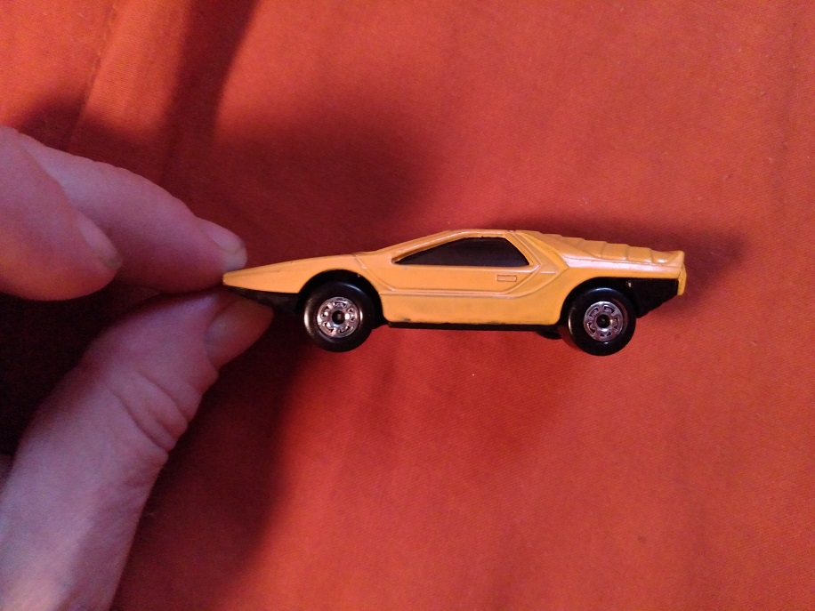 ORANGE MATCHBOX WITH NUMBER 6