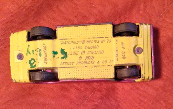 EARLY MATCHBOX ALFA CARABO - PINKISH