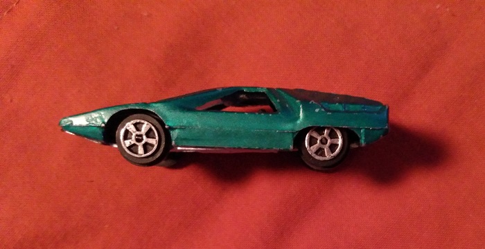 TINS TOYS DARK GREEN CARABO BERTONE T216