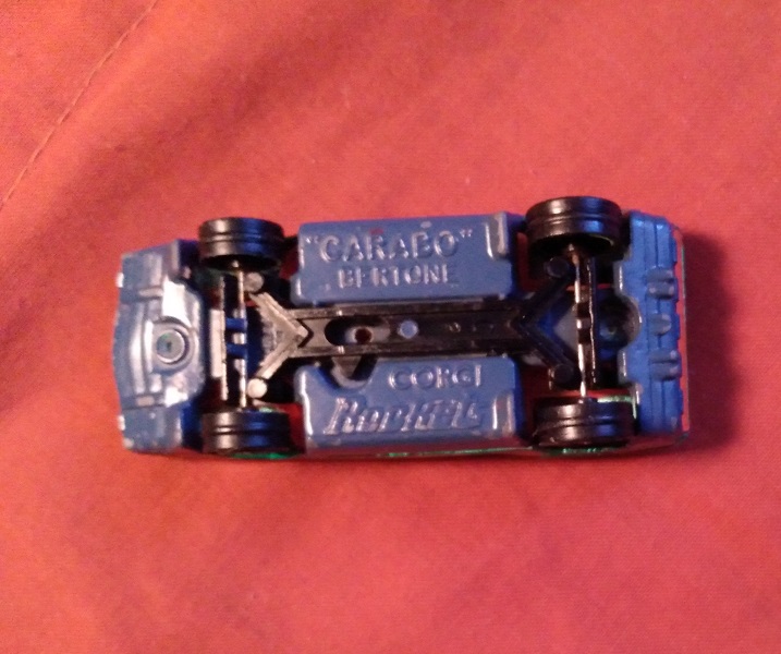 GREEN CORGI JR WITH ORANGE WINDOWS