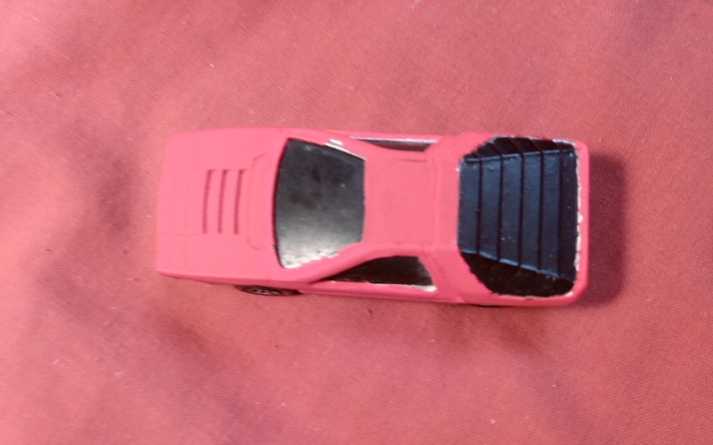 RED CUSTOM PAINTED MATCHBOX ALFA CARABO