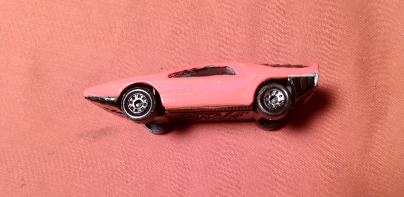RED CUSTOM PAINTED MATCHBOX ALFA CARABO