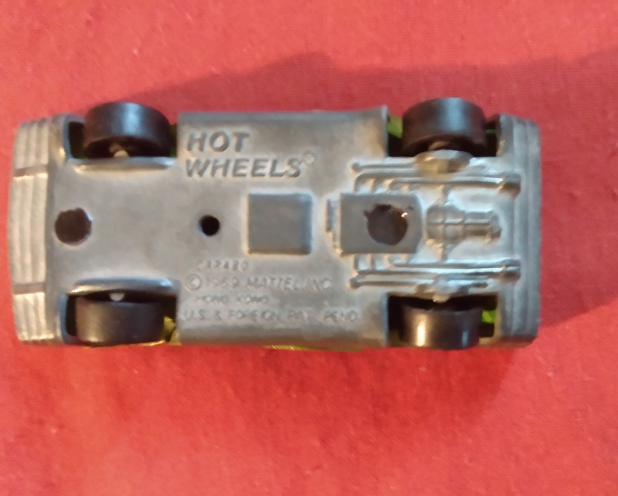 HOT WHEELS SOLID LIME - MADE IN HONG KONG 1969