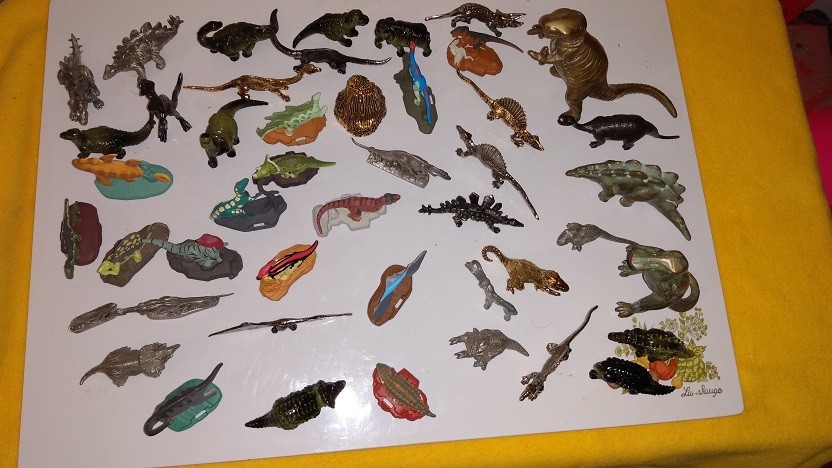 VARIOUS METAL DINOSAURS