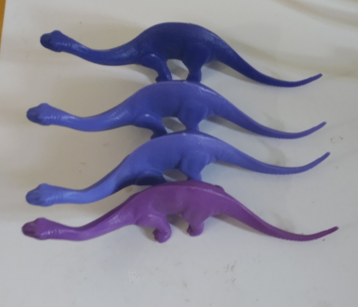 PURPLE MARX BRONTOSAURUS FIGURES