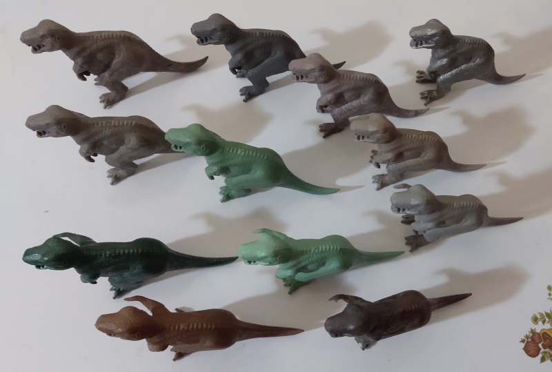 MANY LARGE MARX TYRANNOSAURUS REX