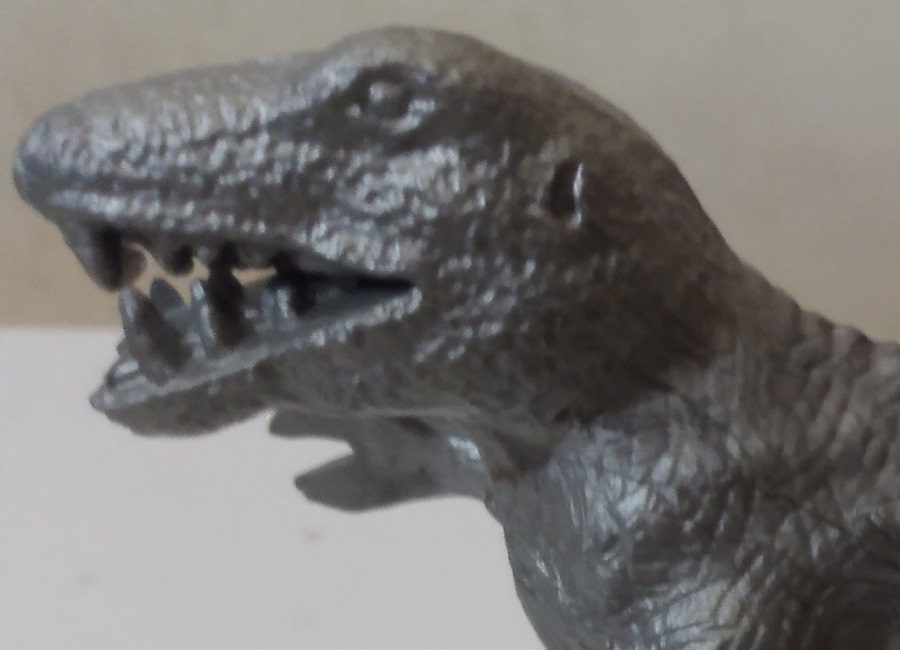 LARGE SILVER TYRANNOSAURUS REX