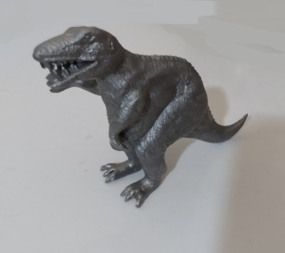 LARGE SILVER TYRANNOSAURUS REX