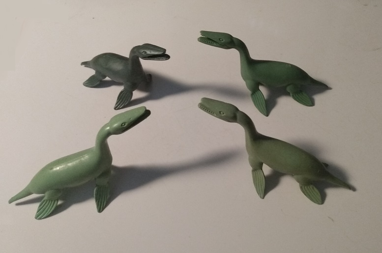 FOUR GREEN MARX KRONOSAURS