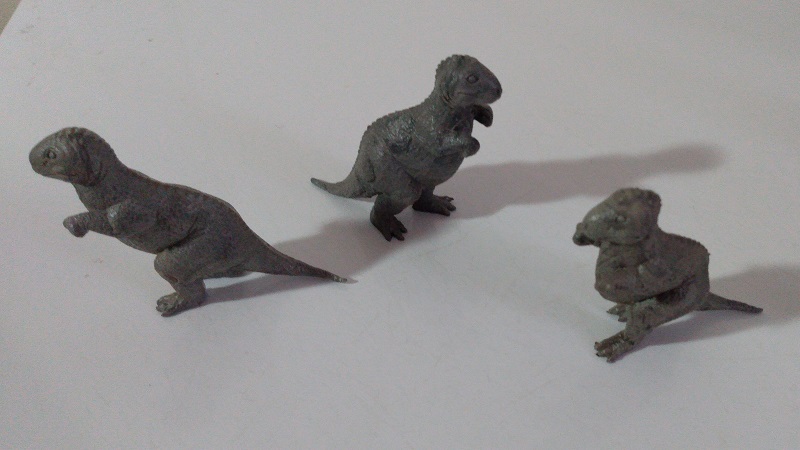 THREE GRAY MARX ALLOSAURS