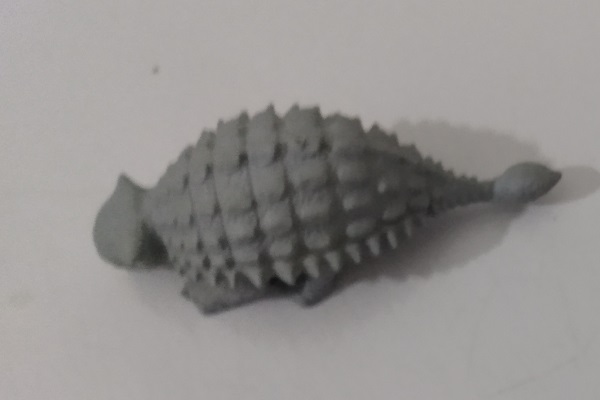 LIGHT GRAY ANKYLOSAURUS
