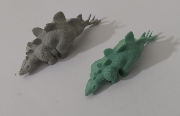 TWO MARX STEGOSAURUS