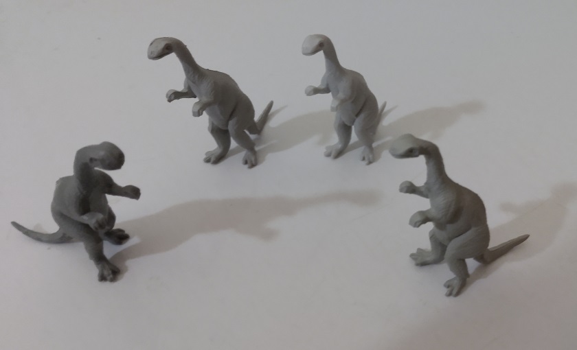 FOUR GRAY MARX PLATEOSAURUS