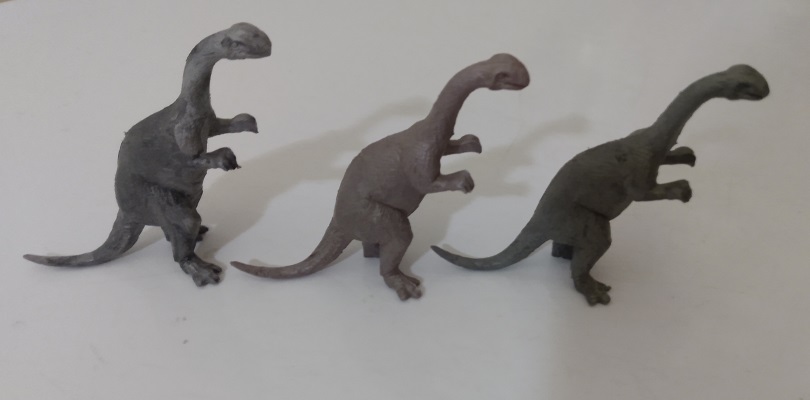 THREE PLATEOSAURUS