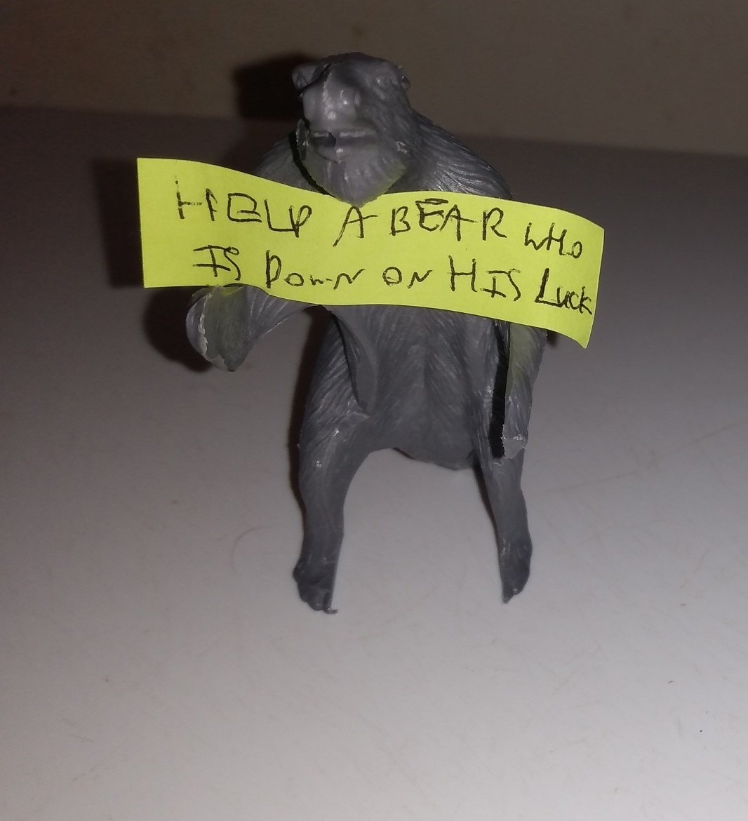 A MPC MEGATHERIUM BEGGING FOR FOOD