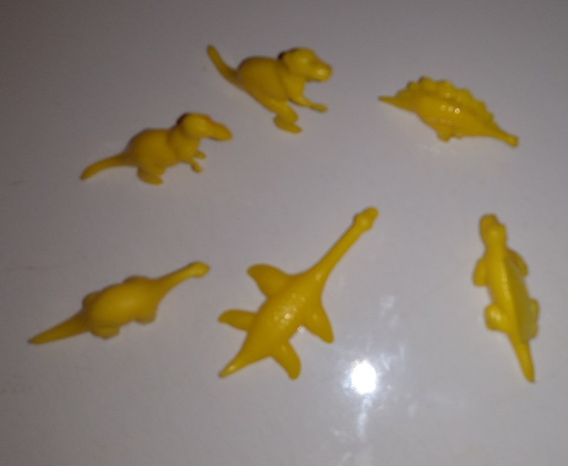 NABISCO BRIGHT YELLOW DINOSAURS
