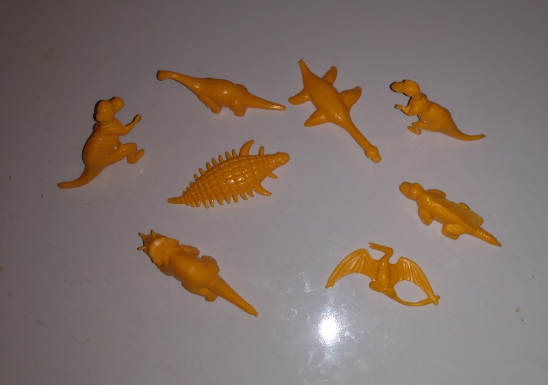 NABISCO DARKER YELLOW DINOSAURS