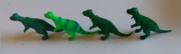 FOUR HETERODONTOSAURUS LINE DANCING