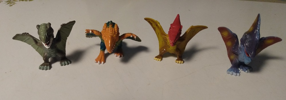 FOUR DINO FROZ FLYING CREATURES