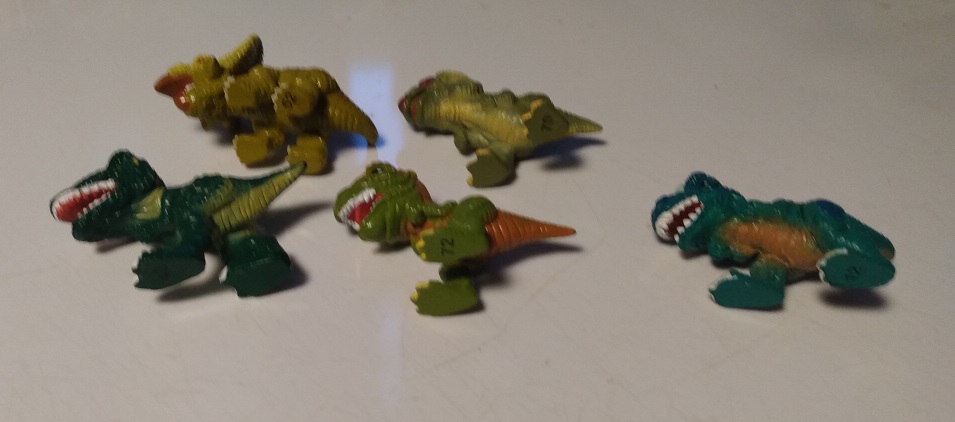 UNDERSIDE NUMBERING OF SEVERAL DINO FROZ