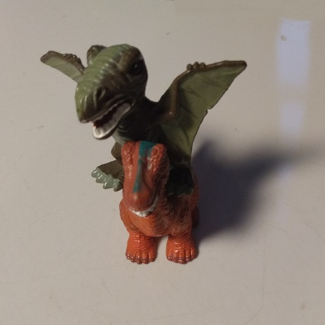 FLYING DINOSAUR NOW RIDING A BRONTOSAURUS