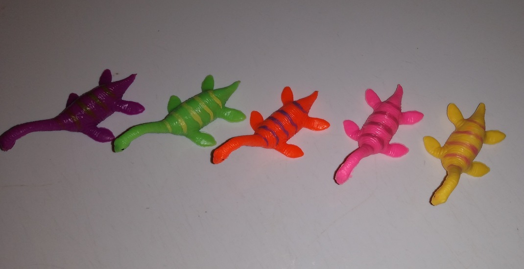 ALL FIVE NEON PLESIOSAURUS