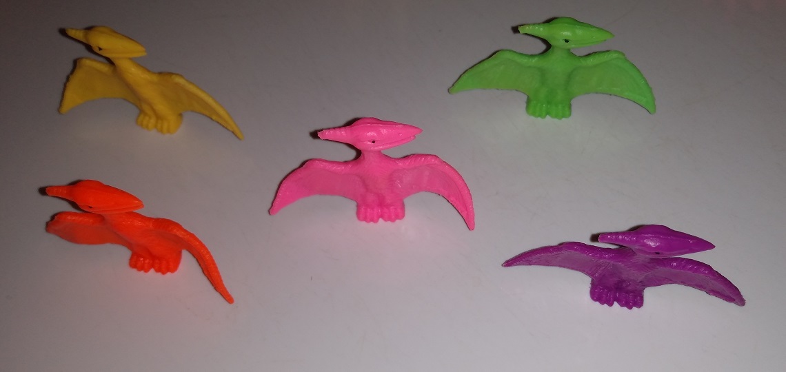 ALL FIVE NEON PTERANODONS