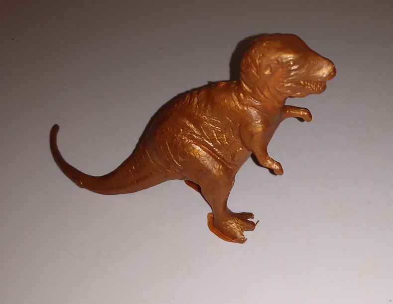 SINCLAIR/DFC LARGE GOLD TYRANNOSAURUS