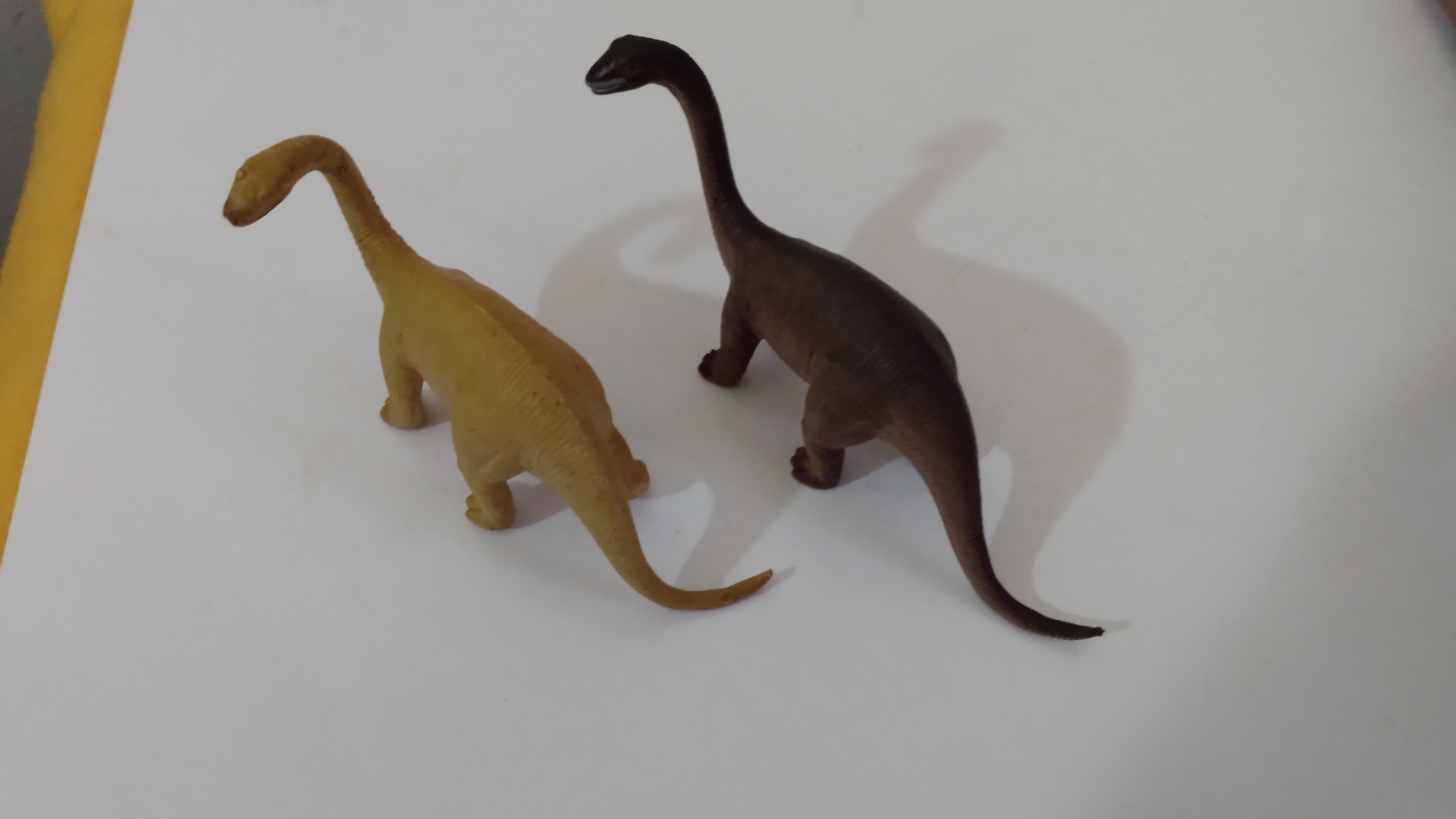 TWO FUNRISE BRONTOSAURUS