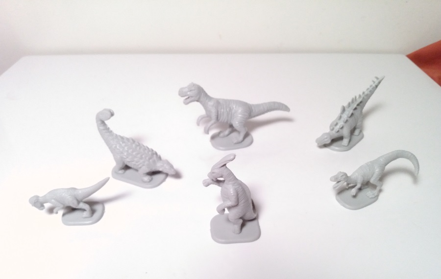 LIGHT GRAY DINOSAURS