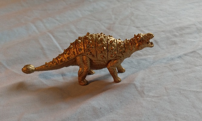 GOLD ANKYLOSAURUS