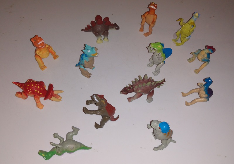 MOOSE DINOSAUR FIGURES GROUP PHOTO