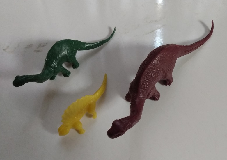 THREE DINOSAURS
