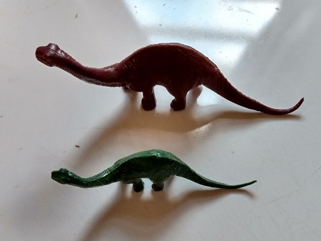 TWO BRONTOSAURUS