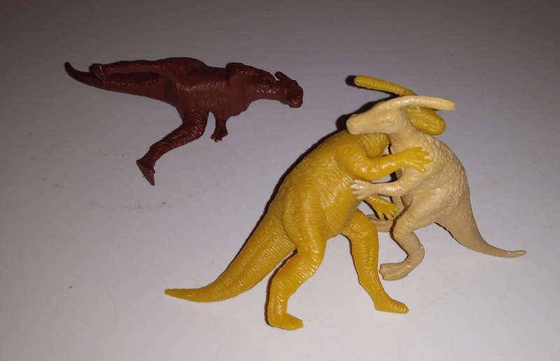PARASAUROLOPHUS FIGHTING