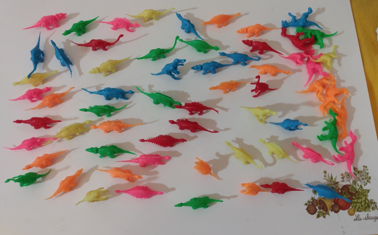 GROUP PHOTO OF RAINBOW BRIGHT DINOSAURS