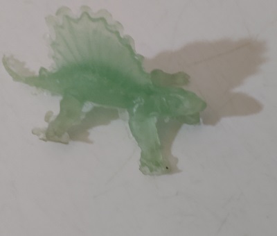 GREEN TRANSPARENT DINOSAUR