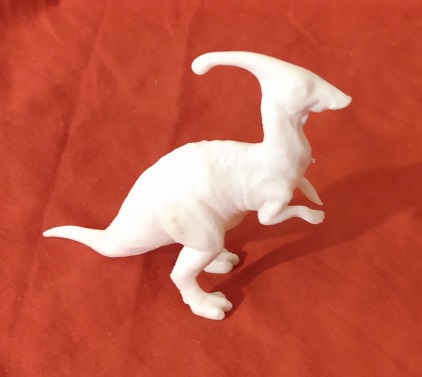 MEDIUM WHITE PARASAUROLOPHUS