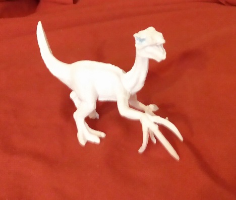 MEDIUM WHITE PAINTABLE THERIZINOSAURUS