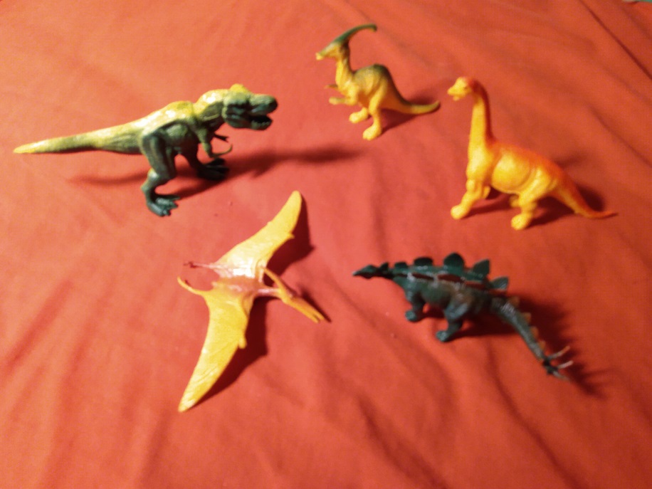 FIVE LARGER DINOSAURS