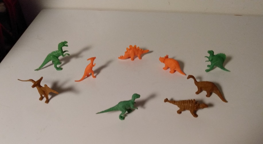 NINE SMALLER DINOSAUR